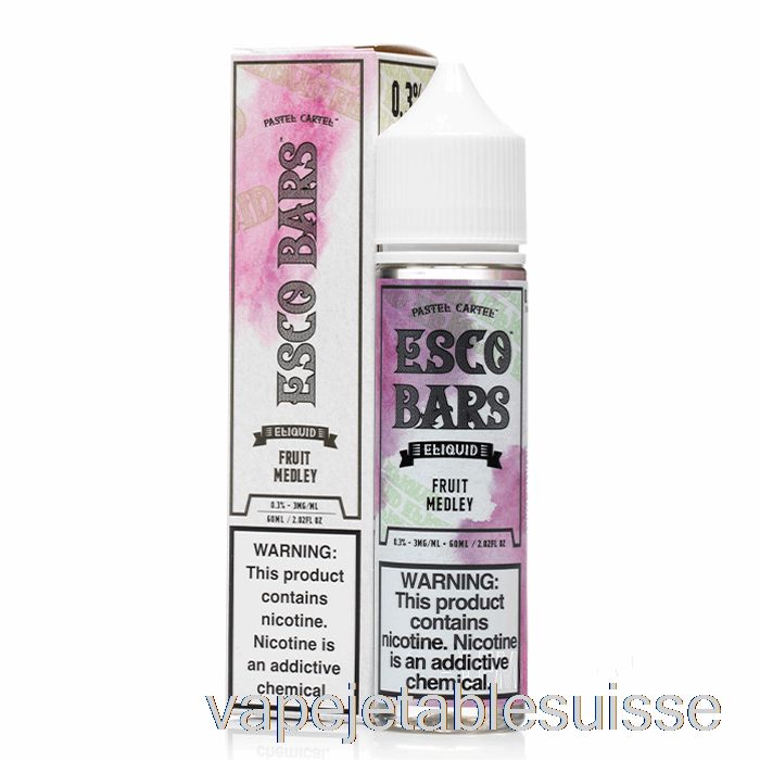 Vape Suisse Mélange De Fruits - Barres Esco - 60ml 12mg